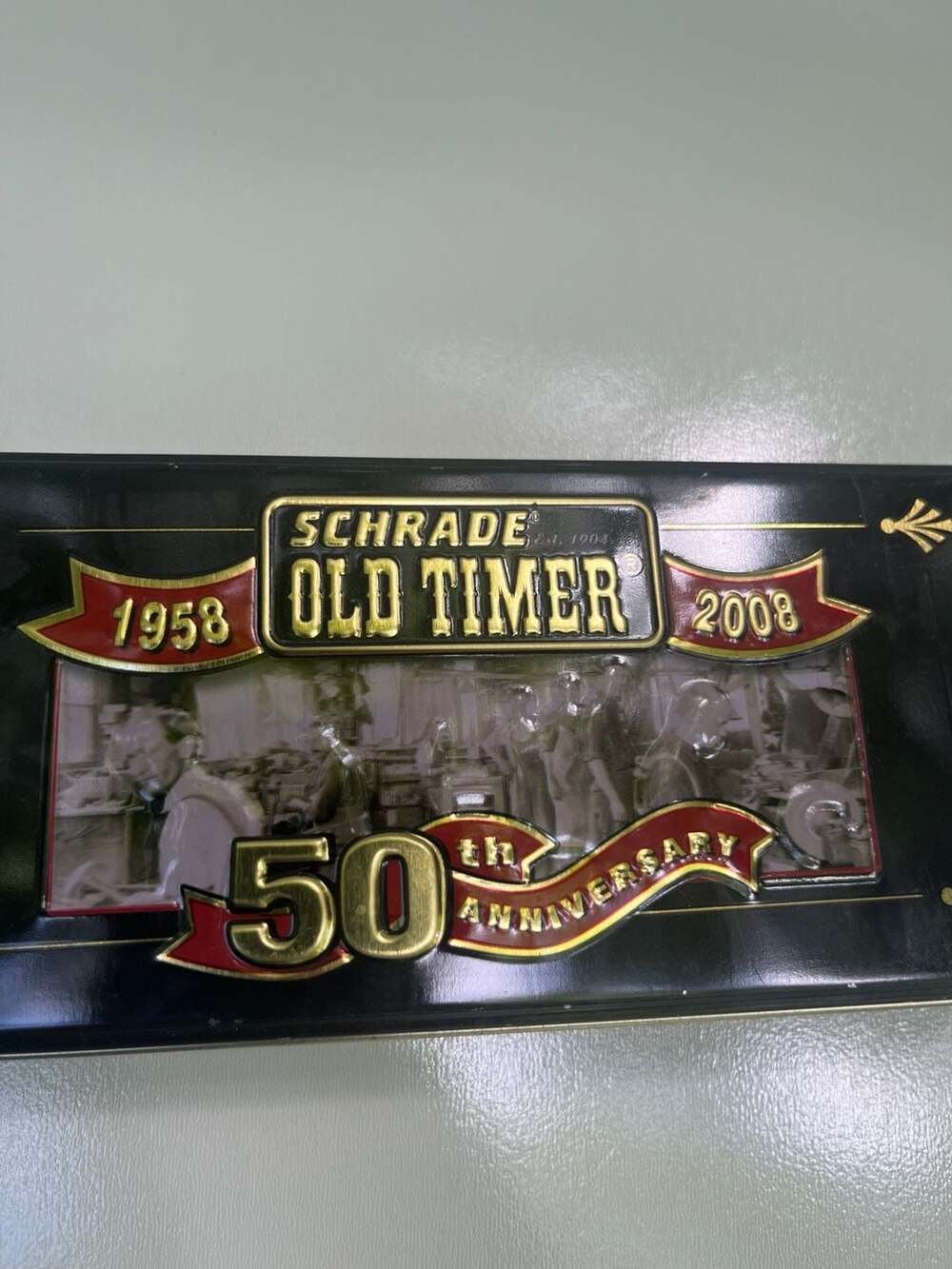 Schrade Old Timer Knife ~ 94OTANV Gunstock Trapper 50th Anniversary w Tin Sealed